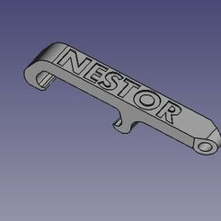 nestor.jpg STL file Nestor pocket bottle opener・3D print design to download