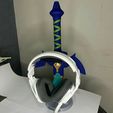 6.jpeg Master Sword Zelda Real Size Headset Stand and Controller Stand