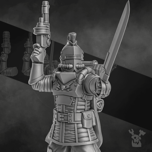 FREE STL: Dawnguard squad commander