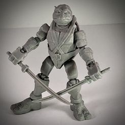 IMG_7975.jpeg Archivo STL Figura de acción de la tortuga "Leo"・Plan de impresión en 3D para descargar