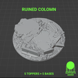 4.png Conjunto de bases para cidades em ruínas de 40 mm
