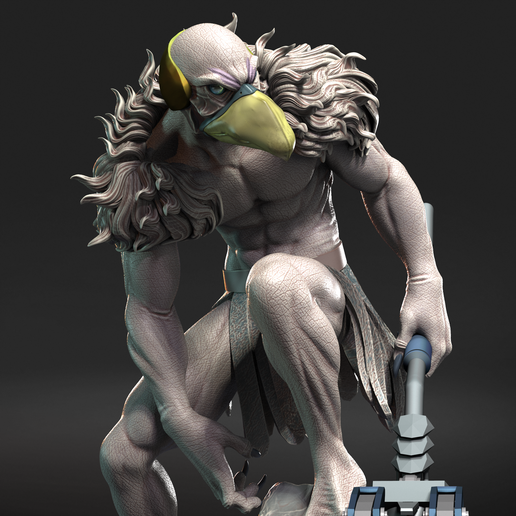 vultureman_full-1.png Vultureman Mutant Thundercats STL files 3D printing collectibles fanarts by CG Pyro