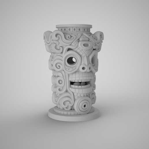 Totem Pen Holder 3D model