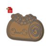 246402535_624716238912670_6158137815474826736_n.jpg Kawaii Christmas Yule Log Cookie Cutter and Stamp