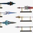08.png 20 STYLIZED SPEAR MODELS PACK 1 - LOW POLY
