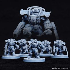 group_01.jpg Minotaurs (bladesquad) – Space Dwarves of the "Federation of Tyr"