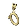 O-lower-case-wire-3d-letter-pendant-charm-08.jpg O Buchstabe Initiale 3d Kleinbuchstaben Draht Anhänger Charme Bügel 3D-Druck Modell