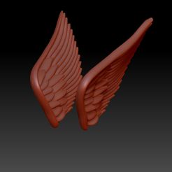 ZBrush-Document.jpg STL file Wings, Wings・3D print design to download