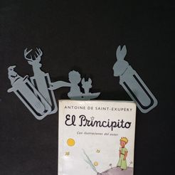 ANTOINE DE SAINT-EXUPERY Con ilustrac Bookmarks pack x 4, The Little Prince, Harry Potter, Alice