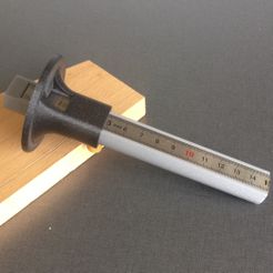 1.jpg Download STL file Joinery: Precision trusquin - Precision marking gauge tool • 3D print template, woody3d974