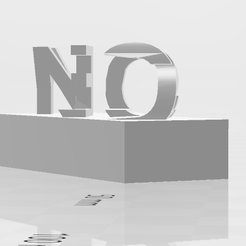no.PNG Free STL file Yes and No・3D printable model to download