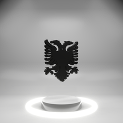 0001.png Albanian Eagle for 3D Printing