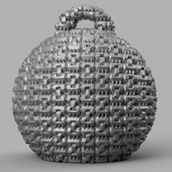 26 rendu 1 .png Fichier STL Boule de noel・Design à télécharger et à imprimer en 3D