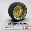 0_1.jpg artRims and tires for diecast and scale models STL files of the fully printable