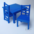 CHILD'S-TABLE-AND-CHAIRS-Miniature-Furniture-Dollhouase-3.png Miniature Child's Table and Chair Set for Dollhouse