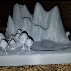 front.jpg Fichier STL gratuit Chutes d'eau de montagne・Design pour imprimante 3D à télécharger