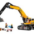 1.jpg PixelBricks3D - Yellow Construction Excavator 🚧🟡⛏️