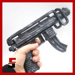 cults3D-10.jpg TEC9 Uzimatic TEC-9 Gun Replica Prop fake training gun