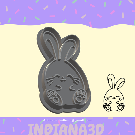 EGG RABBIT CUTTER 3D model