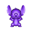 babystitchwithaeyes.obj Baby Stitch 3D Printer Model - OBJ File - Cute Collectible Figure - 3D Print Fan Art - Desk Decor - Toy STL