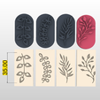 Screenshot_2.png STL file STAMP FOR POLYMER CLAY PRINTED IN 3D- silhouettes of plants and leaves 🌿🌾-LORREN3D・3D printing design to download