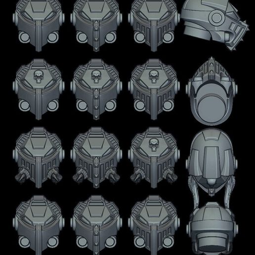 Nightwing Crusaders head kit1 3D model