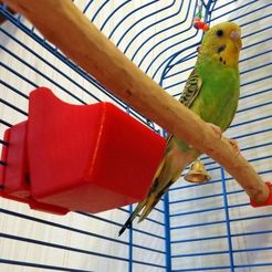 0ca2a681b747fc1a94bdcb15921e9b9e_display_large.jpg Free STL file Feeding trough for parrot・3D print design to download