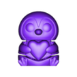 heart_flexy_penguin.stl.stl Flexy Penguin & Figurine Heart Set – With Keychain Options