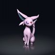 Espeon03.jpg Eevee Evolution 9 em 1 pacote (a cor 3md para AMS está agora incluída!!) - EEVEE EVOLUTION-POKÉMON FIGURINE - MODELO DE IMPRESSÃO 3D