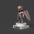 Falcon_Rendered-8.png Chibi Falcon Sam Wilson Marvel 3D STL File