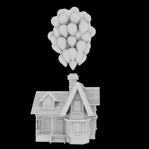 uphouseA.jpg Download OBJ file Up House • 3D printable template, Pukwudgie