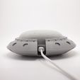 IMG_7647.jpg Funny Cool Google Home Stand | Sci Fi Space Nest Mini Holder | Retro Grey UFO Spaceship Smart Speaker Holder | Unique Decoration Child Son