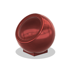 Soldering-iron-tip-cleaner-ball-holder.png Free STL file Soldering iron tip cleaner ball holder 55mm ID・3D print design to download