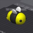 3D_printed_cute_bee_keychain_toy.jpg Flexi Cute Bee Keychain Toy