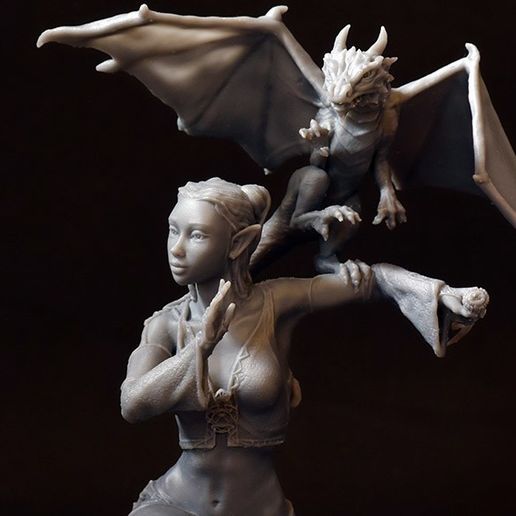 Woman and Dragon