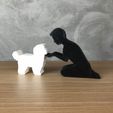 IMG-20240322-WA0199.jpg Boy and his Maltese for 3D printer or laser cut