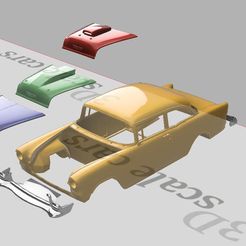 1.jpg STL file 1/12 scale chevy bell air 1955・Design to download and 3D print