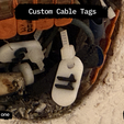 Frame.png Customizable Cable ID Tag for Zip Ties