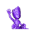 bgroot_sdh.stl baby groot  sd/micro sd holder