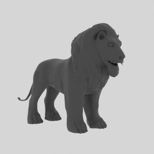 Lion-11.jpg Download STL file Lion • 3D print template, elitemodelry