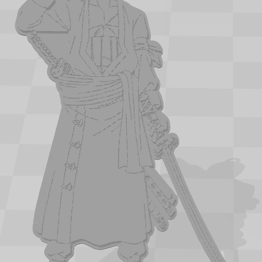 zoro key ring 3D model