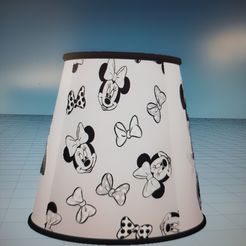 20230924_094452.jpg STL file LITHOPHANIE LAMPSHADE MINNIE LAMP・3D printing design to download