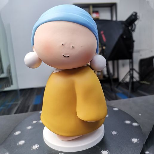 Girl With A Pearl Earring（generated by Revopoint POP） 3D model