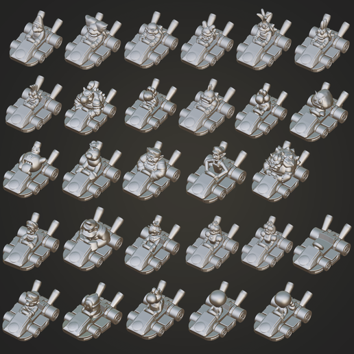 All Mario Kart Figures - Mega Pack ( EASY TO PRINT)
