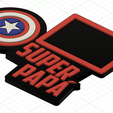 capitan.png Father's day photo magnet (captain america)