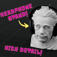 aa9d3b54-56d5-4085-a8b1-0b46016572d7.png Albert Einstein Headphone Stand - Support Free