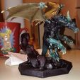 chrono_stand2.jpg Velchron, le dragon de l'horloge - Miniature imprimable en 3D
