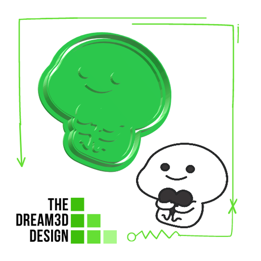 LOVE STICKER COOKIE CUTTER/ COOKIE CUTTER 3D model