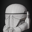 SuperCommandoHelmet34LeftFrontW.png The Mandalorian Imperial Super Commandos Helmet for Cosplay 3D print model