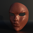 8.png Printible Human Cosplay Face Mask 3D print model
